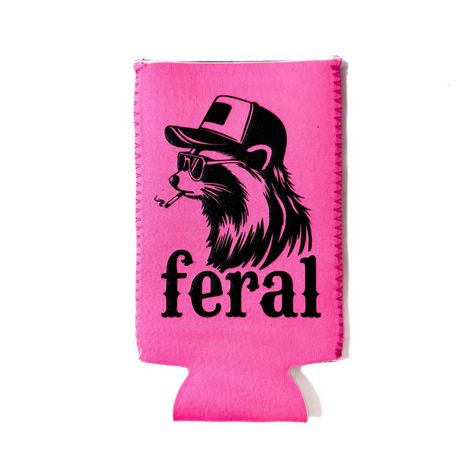 One of our most popular hat designs is also now in a koozie! Can be customized in different colors…just send us a message! #feral #hotmess #koozie #highnoonvodka #whiteclaw #truly Funny Koozies, Koozie Ideas, Trash Party, Funny Trucker Hat, Cooler Gift, Beer Koozies, Popular Hats, Funky Shirts, Can Cooler