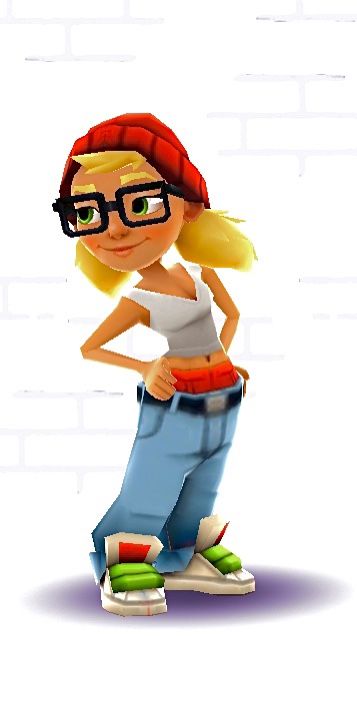 Tricky Subway Surfers Cosplay, Trixy Subway Surfers Outfit, Trixy And Jake Subway Surfers Costume, Subway Suffer Costumes, Subway Surfer Character, Triky Subway Surfers, Trixy Subway Surfers Halloween Costume, Tricky Halloween Costumes, Cartoon Characters 2000s