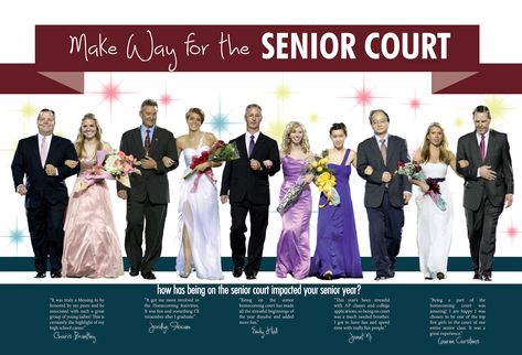 A&M Consolidated High School / Homecoming Court spread Creative Yearbook Ideas, Yearbook Mods, Yearbook Superlatives, Teaching Yearbook, High School Homecoming, Yearbook Spreads, Homecoming Court, Yearbook Layouts, Yearbook Pages