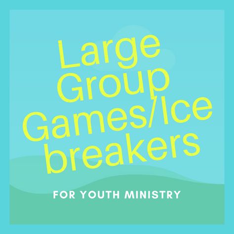 Ice Breakers For Large Groups Of Adults, Group Ice Breakers For Adults, Large Group Ice Breakers For Adults, Ice Breakers For Large Groups, Ice Breakers For Adults, Group Ice Breakers, Large Group Games, Kids Bible, Icebreakers