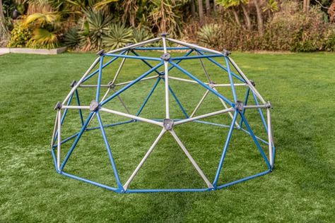 Jack & June Free-standing Powder-coated, Uv Resistant Steel Jungle Gym Climber Preschool Playground Equipment, Outdoor Jungle Gym, Backyard Jungle Gym, Climbing Dome, Geometric Dome, Interaktives Design, Dome Structure, Jungle Gym, Climbing Frame