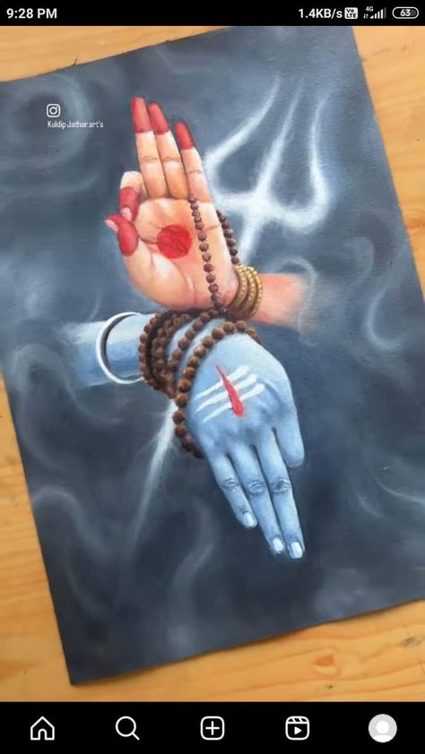 Shiv Ji Small Canvas Painting, Adiyogi Shiva Rangoli, Easy Painting Of God, Adiyogi Rangoli, Easy Color Drawings Ideas, Rangoli Of God, God Canvas Painting Ideas, Small Oil Pastel Drawings, Rangoli Designs On Paper