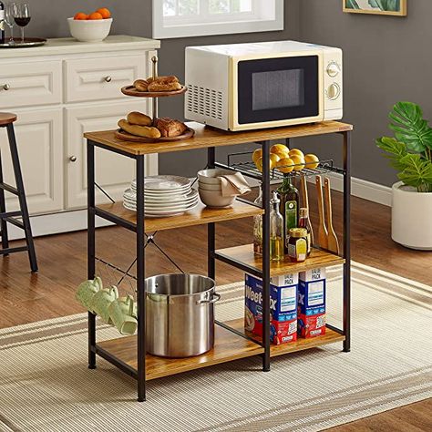 Island Storage, Kitchen Island Storage, Baker's Rack, Microwave Stand, Spice Rack Organiser, Kitchen Storage Shelves, Bakers Rack, Utility Storage, Kitchen Storage Rack