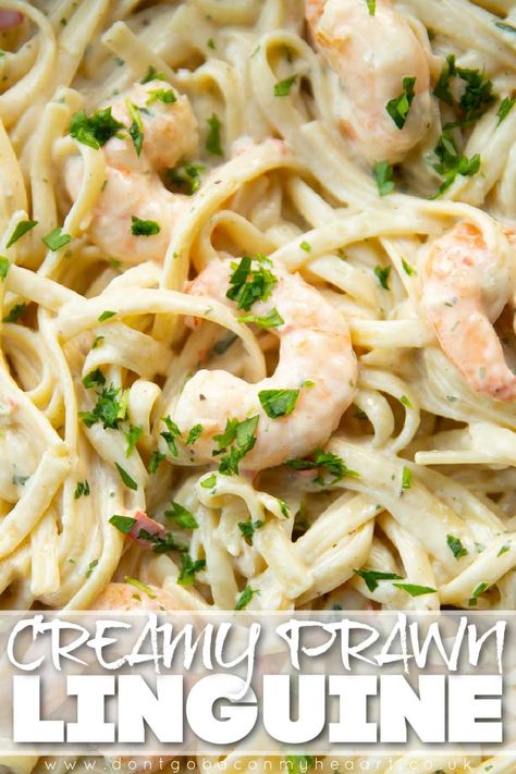 Prawn Tagliatelle Recipe, Sour Cream Pasta Sauce, Creamy Prawn Linguine, Creamy Garlic Prawn Pasta, Seafood Tagliatelle, Creamy Prawn Pasta, Prawn Pasta Recipe, Sour Cream Pasta, Easy Prawn Recipes