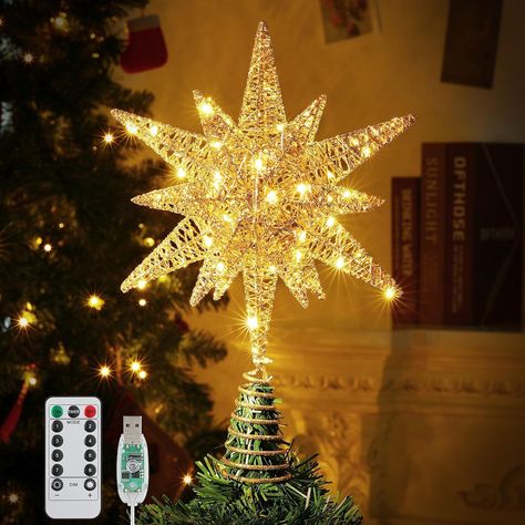 Christmas, Festive, Decor, Seasonal, Tree Topper, LED Lights Christmas Star Tree Topper, Christmas Tree Toppers Unique, Christmas Tree Topper Star, Diy Tree Topper, Star 3d, Lighted Tree Topper, Christmas Tree Star Topper, Diy Christmas Tree Topper, Outdoor Christmas Tree