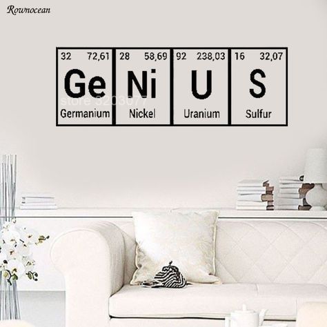 Chemistry Classroom Decorations, Chemistry Decorations, Element Chemistry, Classroom Decor Middle, Teens Bedroom, Chemistry Classroom, Stick Wall Art, Periodic Table Of The Elements, Chemistry Class