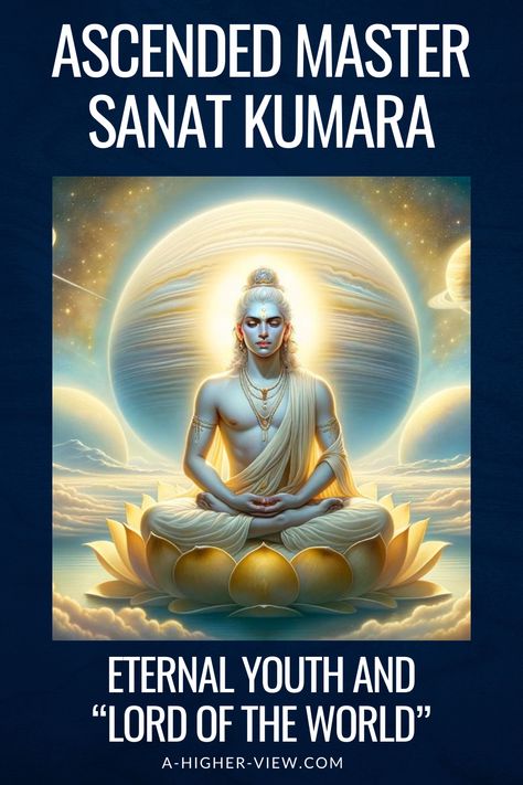 Known as an “Eternal Youth,” a “Lord of the World,” and even an “Ancient of Days,” Sanat Kumara is a complex figure whose story weaves through various belief systems, most notably in Theosophy and certain strains of Hinduism.  He is revered as a being of great wisdom and compassion, guiding souls along the path of enlightenment and spiritual awakening.   #ascendedmaster #sanatkumara #4kumaras Sanat Kumara Ascended, Path Of Enlightenment, Ancient Of Days, Dragon Energy, Spiritual Angels, Jesus Christ Artwork, Heaven Art, Eternal Youth, Ascended Masters