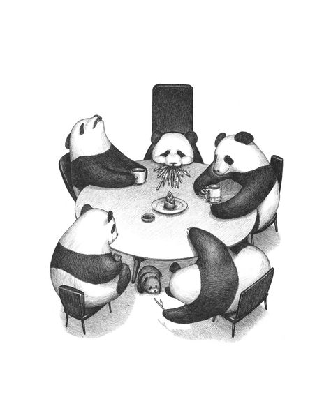 Panda Family Drawing, Panda Family Illustration, Panda Family Tattoo, Panda Bears Wallpaper, Panda Clipart, Panda Craft, Ice Bear We Bare Bears, Music Violin, Panda Artwork