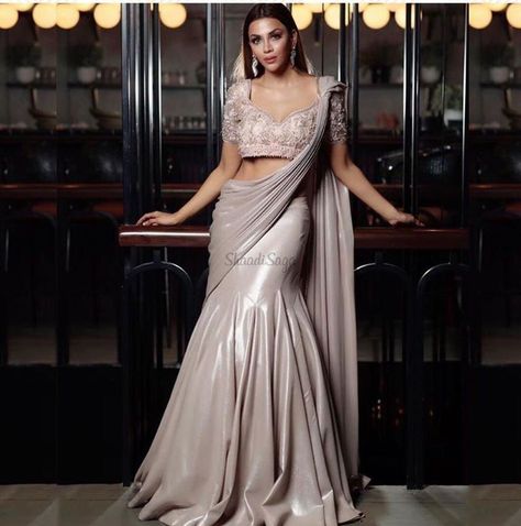 21+ Latest Indo-Western Outfits For Contemporary Girls! | ShaadiSaga Latest Indo Western Outfits Wedding, Latest Indo Western Outfits For Women, Hot Indo, Indo Western Outfits For Women, Indo Western Saree, Indo Western Dresses, Sonam Bajwa, Drape Sarees, Western Gown