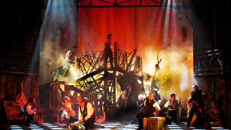 Great silhouette lighting Les Miserables Depoo Set design Lighting Design Theatre, Theater Lighting, Theatre Set Design, Theatre Lighting, Design Stage, Set Design Theatre, Specific Person, Theater Design, Red Lights