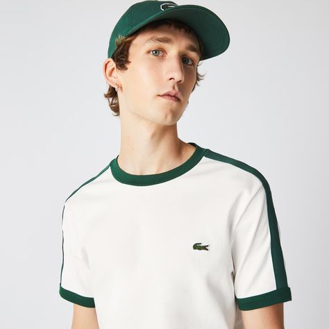 Men's Lacoste Regular Fit Contrast Collar T-Shirt - Men's t-shirts - New In 2023 | Lacoste Collar T Shirt, Lacoste Men, Collar Tshirt, Contrast Collar, 2024 Collection, Polo Shirts, Leather Goods, Pilates, Mens T