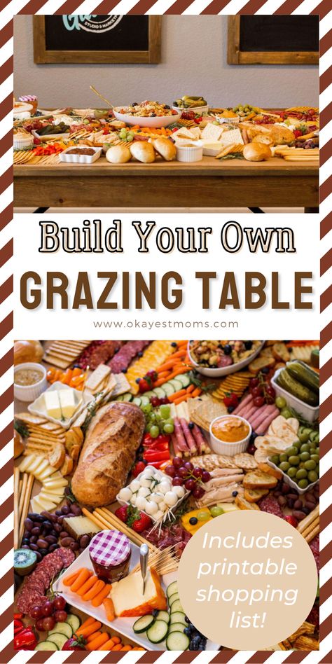 Graze Tables Ideas, Brunch Grazing Table Ideas Diy, Charcuterie Board Large Table, Diy Grazing Platter, Diy Graze Table, Diy Grazing Board, Grazing Table Template, Christmas Grazing Table Ideas Diy, Grazing Table For 10