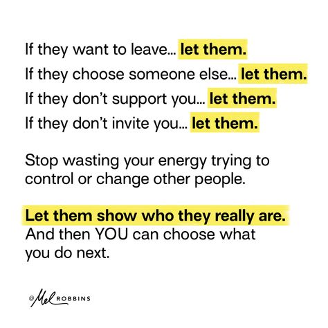 Post from Mel Robbins Helen Keller Quotes, Mel Robbins, Stop Trying, Simple Love Quotes, How To Improve Relationship, Real Life Quotes, Reminder Quotes, People Quotes, Lessons Learned