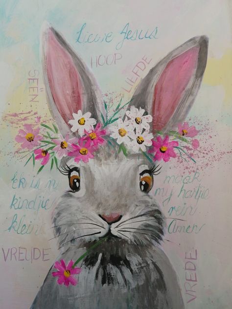 Easter Paintings, Bunny Watercolor, Baby Animal Drawings, Bunny Painting, Rabbit Painting, Easter Pictures, Easter Art, Rabbit Art, Bunny Art