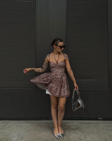 Couldn’t resist the leopard print 🫶🏼🩶🐆 Dress is from @cherley.official 🔗 in my stories & you can use RIAH15 for 15% off 🫶🏼 #cherleygirls #cherley #leoparddress #minidresses #minimalstyleinspiration #minimalmoodboard #summertrends Effortlessly chic, minimal style, everyday style, leopard trend, summer ootd, mini dress, off duty style, street style, it girl aesthetic Leopard Print Mini Dress Outfit, Leopard Mini Dress Outfit, Mini Dress Outfits, Ootd Summer, Leopard Dress, Leopard Print Dress, Summer Trends, Printed Mini Dress, Minimal Fashion