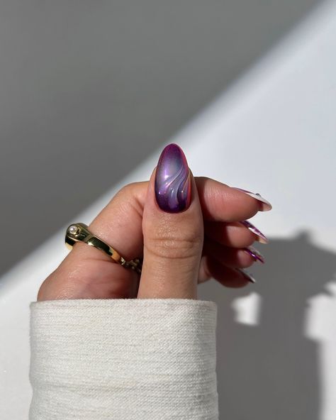 A pretty autumnal plum mix and match for September 1st 🥰🍇🍦✨ rings from @luvaj #nails #nailinspo #nailart #naildesign #autumnnails #fallnails #plumnails Plum Purple Nails, Dark Plum Nails, Purple Manicure, Holiday Themed Nails, Dark Purple Nails, Nailinspo Nailart, Plum Nails, Fall Purple, Festive Nail Designs