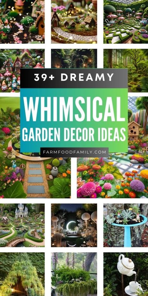 39+ Whimsical Garden Decor Ideas to Create a Dreamy Retreat 54 Magic Garden Ideas, Diy Whimsical Garden Ideas, Whimsical Yard Ideas, Fairytale Garden Ideas, Colorful Garden Ideas, Magical Garden Ideas, Crafts With Toddlers, Fairy Yard, Whimsical Garden Ideas