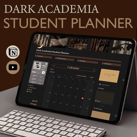 Notion Student Planner Notion Academic Planne College Notion, Notion Academic, School Notion, Notion Student Planner, Skincare Tracker, Life Planner Notion, Notion Life Planner, Hydration Tracker, Planner School