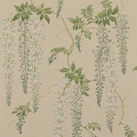 Seraphina Wallpaper, old blue - Cowtan & Tout Design Library Colefax And Fowler Wallpaper, Dreamy Nature, Wallpaper Old, Colefax Fowler, Lafayette Indiana, Japanese Screen, Old Pink, Silver Walls, Design Library