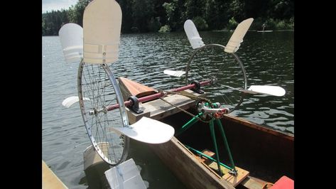 Starkey and Smee's Boat Pedal Powered Kayak, Raft Boat, Pedal Boat, Paddle Wheel, Boat Restoration, Boat Lights, Kayak Paddle, Paddle Boat, Plastic Buckets