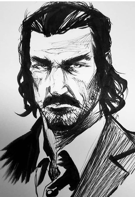 Rdr2 Sketch, Dutch Van Der Linde Fanart, Cowboy Husband, Rockstar Art, Head References, Red Dead Redemption Art, Read Dead, Western Artwork, Red Dead Redemption Ii