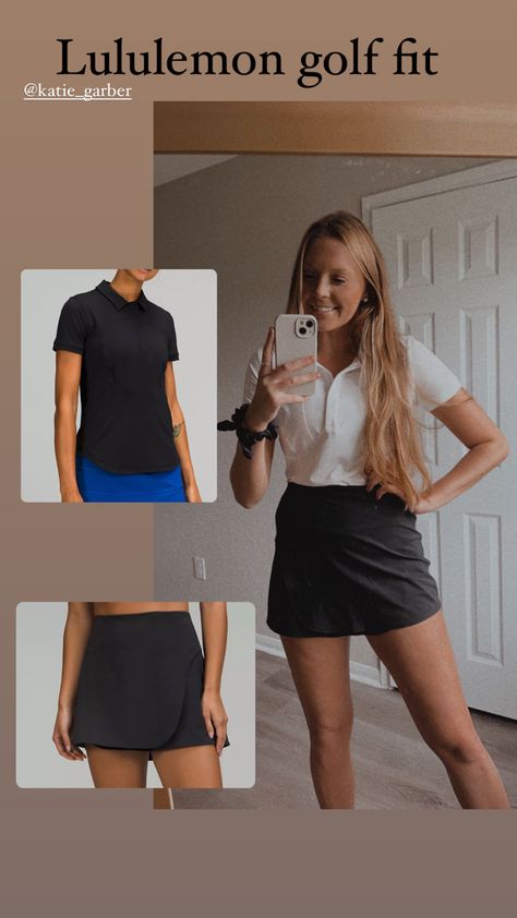 Lululemon Golf Outfit, Lululemon Golf, Mini Belt Bag, Lululemon Outfits, Golf Tips, Golf Outfit, Belt Bag, Leather Skirt, Golf