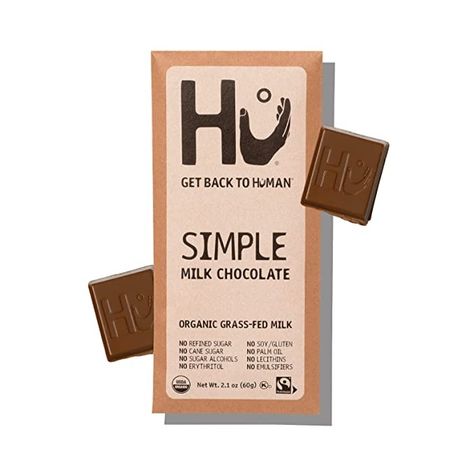 Price:$34.20(List Price:$36.00)! Hu Grass-Fed Milk Chocolate Bars Simple | Natural Ingredient, Organic Milk, Gluten Free, Paleo, Non GMO, Fair Trade Delicious Chocolate | 6 Pack | 2.1oz Each Chocolate Gold, Organic Milk, Chocolate Bars, Delicious Chocolate, Refined Sugar, Non Gmo, Milk Chocolate, Chocolate Bar, 6 Pack