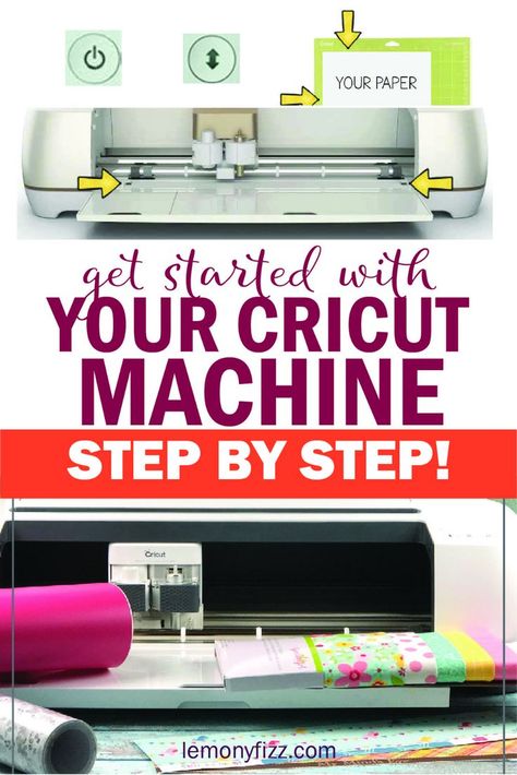 Learn how to use a Cricut machine. Get that little bug out of the box and start making quick and easy crafts. Use paper, vinyl, HTV and more to make beautiful beginner Cricut projects. Beginner Cricut Projects, Beginner Cricut, Cricket Machine, Circuit Machine, Cricut Help, How To Use Cricut, Cricut Mat, Cricut Supplies, Cricut Explore Projects