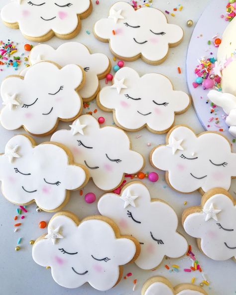 Sweet Daisy May on Instagram: “Cute cloud cookies 💕☁️” Cloud 9 Birthday Cookies, On Cloud 9 Cookies, Cloud 9 Cookies, Cloud Cookies, Cloud Cupcakes, Cloud Party, 9 Birthday, Daisy May, Valentine's Party