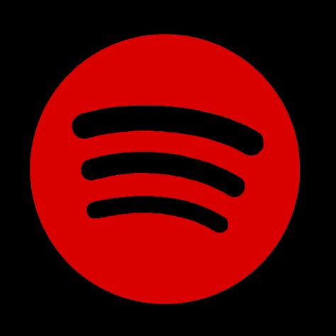 Black And Red Spotify Icon, Iphone Red Wallpaper, Spotify Logo, App Logos, Red And Black Wallpaper, App Store Icon, Mobile App Icon, Red Icons, Widget Icons