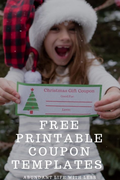 Christmas Coupons For Kids, Gift Ideas For Grandparents, Experience Gift Ideas, Coupons For Kids, 12 Days Of Xmas, Christmas Coupons, Outside Christmas Decorations, Free Printable Coupons, Christmas Experiences