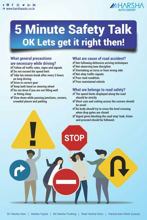 Here is a short safety Brief  Read below some basic information everyone needs to know before they get on the road  At Harsha Auto , we believe in educating people in road safety.  #SafeDriving is #SmartDriving. Driving Basics, Safety Talk, Medical Student Study, Traffic Signal, Learning To Drive, Online Safety, Road Sign, Road Safety, Car Hacks