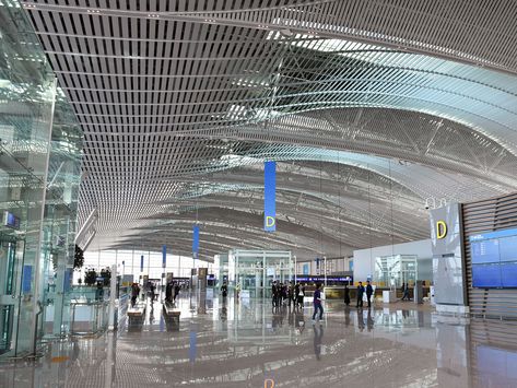 Seoul Airport, Korean Airport, South Korean Flag, Korean Flag, Airport Design, Incheon Airport, Winter Olympics, Incheon, International Airport