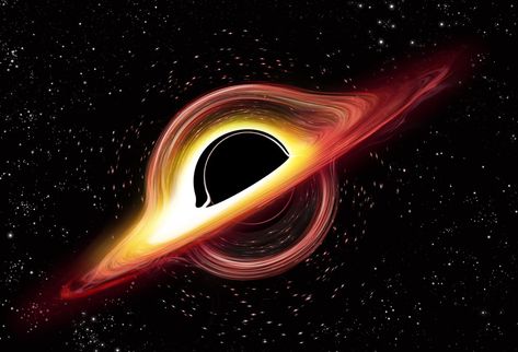 Black Holes In Space, Hole Drawing, Universe Design, Space Drawing, Space Facts, Event Horizon, Andromeda Galaxy, Black Holes, Space And Astronomy