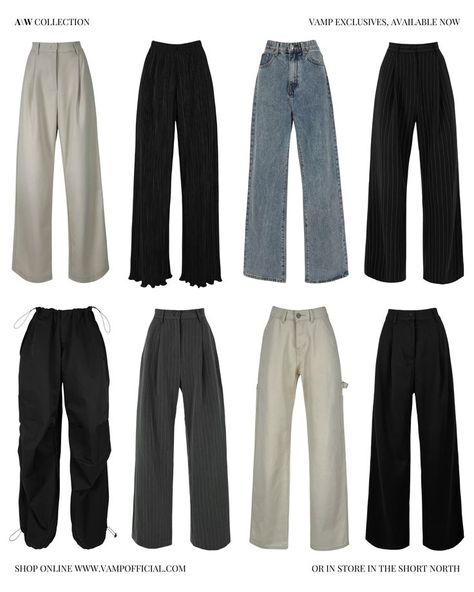 Winter Trends 2023, Closet Must Haves, Cargo Pants Wide Leg, Baggy Pants Outfit, Dress Pants Outfits, Denim Jeans Outfit, Baggy Dresses, Wide Leg Pants Outfit, Fashion Capsule Wardrobe