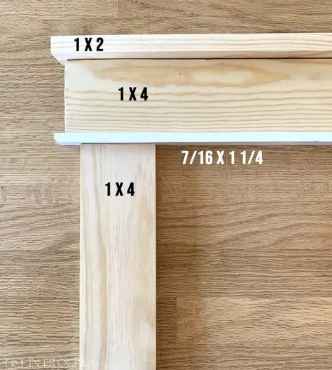 Add custom detail to your home with this Craftsman-style door trim project. This DIY Craftsman-style trim is one of my favorite details in our 1965 ranch. In this post, I'll run through our process and tips, but you can certainly install the trim in the order that works best for you. You'll find more details on this project in my original blog post.     Old Doors Before Craftsman-Style Door Trim UpdateHere’s where we started, with original hollow doors and simple molding. Not a great pho… Craftsman Style Door Trim, Craftsman Door Trim, Craftsman Style Door, Door Trim Ideas, Craftsman Style Trim, Craftsman Window Trim, Craftsman Window, Diy Window Trim, Farmhouse Trim