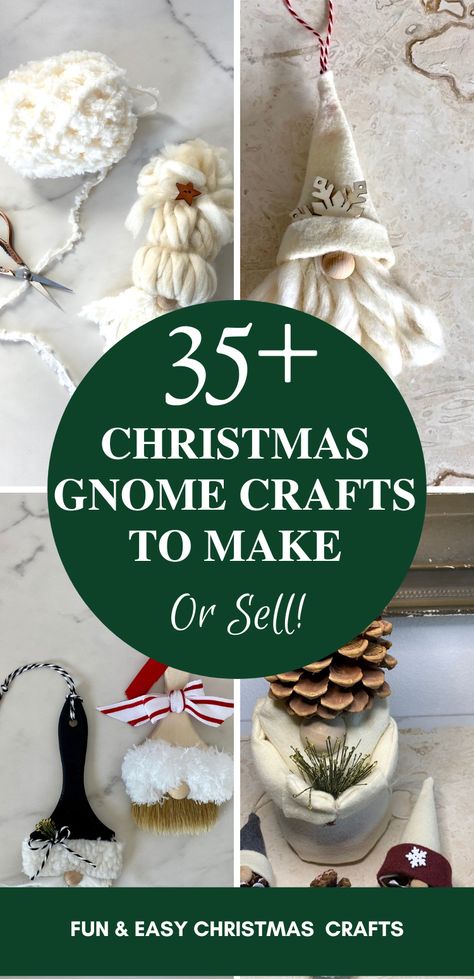 Quick and Easy DIY Christmas Ornaments You Can Make Today How To Make Gonks, Gnome Ornaments Diy Holiday Crafts, Diy Xmas Gnomes, Diy Gnome Decorations, How To Make Gnomes Ideas, Gnome Templates Free Printable, Gnome Crafts Christmas, Diy Mini Gnomes, Christmas Knomes Decor