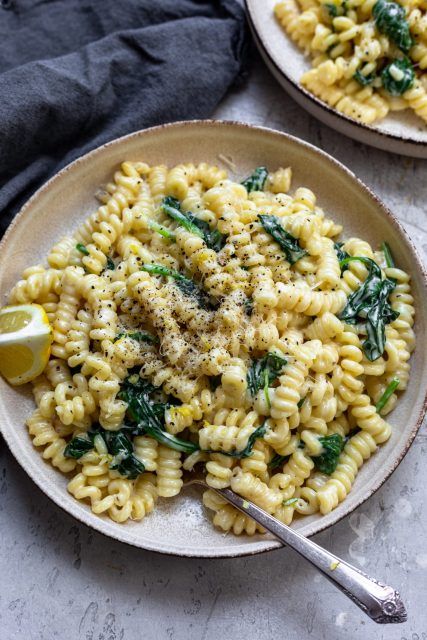 Summer Lemon Pasta, Lemon Pepper Pasta Recipes, Lemon Pepper Chicken Pasta, Lemon Pepper Pasta, Creamy Lemon Pasta, Pasta With Spinach, 2023 Recipes, Favorite Pasta Recipes, Bon Apetit