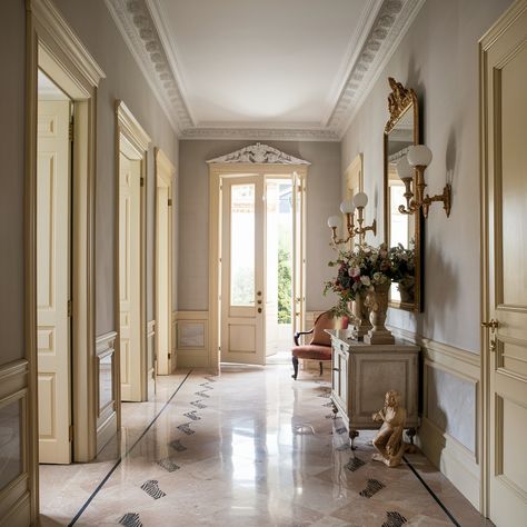 French Neoclassical House💖💖💖 Greek Revival Interior Design, French Design Style, Neoclassical House, French Neoclassical, French Women Style, Greek Revival, French Chic, French Women, Neoclassical