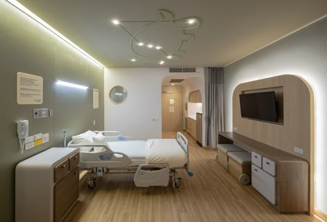 Ward Room, Healthcare Interior Design, Hospital Architecture, Children Health, Children Hospital, Hospital Interior, Vip Room, Hospital Room, Hospital Interior Design