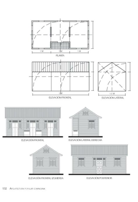 Taken from "Dominican Popular Architecture" by Victor Manuel Durán & Emilio José Brea. Southern Vernacular Architecture, Dominican Architecture, Mayan Revival Architecture, Latin American Architecture, Neo Vernacular Architecture Philippines, Vernacular Architecture, Lessons For Kids, Floor Plans, Flooring