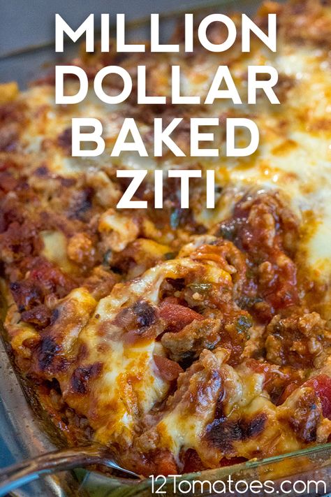 Tomatoes Recipes, 12 Tomatoes Recipes, Creamy Recipes, Mild Italian Sausage, Baked Pasta, 12 Tomatoes, Pasta Sauces, Baked Ziti, Easy Casserole