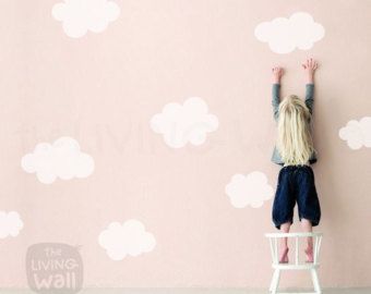 Minimalistic Nursery, Cloud Decal, Wall Cloud, Floating Clouds, Cloud Nursery Decor, Cloud Wall Decal, Kids Decals, Nursery Stickers, Kids Room Wall Stickers