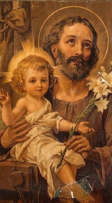 Saint Joseph Art, Chaplet Of St Michael, St Joseph Catholic, Catholic Wallpaper, Catholic Pictures, Religious Pictures, Christian Images, Jesus And Mary Pictures, Catholic Images