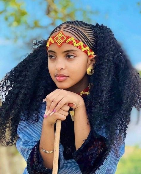 Ethiopia Hairstyle, Fulani Culture, Ethiopian Hair, Amhara Culture, Long Ponytail Hairstyles, Traditional Hairstyle, Beautiful Dreadlocks, Big Box Braids Hairstyles, Quick Braided Hairstyles