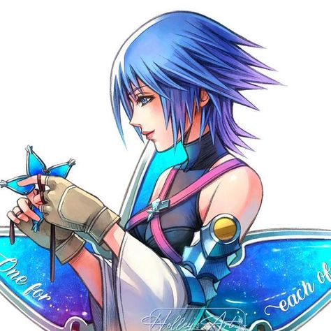 H💫lley on Instagram: "Wayfinder Aqua 💙🌠 New keychain design! If you want one, click the link in my bio😊 (➡️ HolleysArtBoutique) Thank you Kayleen for suggesting this 💙🙏🏻 #aqua #kingdomhearts #khbbs #bbs #birthbysleep #aquakingdomhearts #terra #ventus #ven #wayfinder #kh" Kh Aqua Fanart, Aqua Kh Icon, Terra Kh, Aqua Tattoo, Kh Aqua, Ventus Kingdom Hearts, Kingdom Hearts Icon, Kingdom Hearts Aqua, Aqua Kingdom Hearts