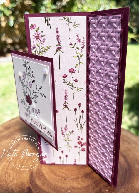 Floating Panel Card, Bay Window Design, Dainty Delight, Birthday Cards For Mother, Dainty Flowers, Card Folds, Fun Folds, Crafts Cards, Card Crafting