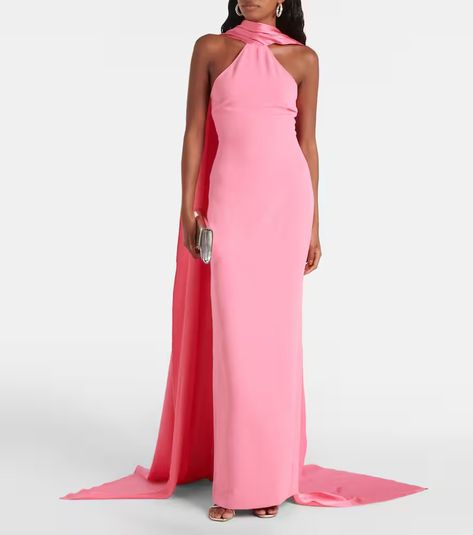 Solace London Ophelia crêpe gown | Smart Closet Smart Closet, Solace London, Crepe Gown, London Outfit, Mother Of The Bride Outfit, Style Maxi Dress, Made In China, Mother Of The Bride Dresses, Mother Of The Bride