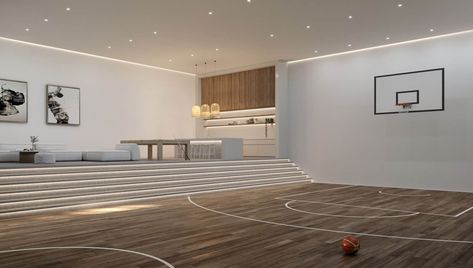 COFFS HARBOUR HOUSE - Chris Clout Design Home Basketball Court Indoor, Basketball Court Outside, Chris Clout, Indoor Sports Court, Home Basketball Court, Basketball Room, Indoor Basketball Court, Gym Room At Home, Coffs Harbour