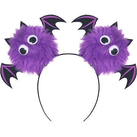 Girls Purple Bat Headband Diy Halloween Headbands, Cosplay Tail, Bat Headband, Diy Halloween Wreath, Halloween Headband, Grand Daughter, Vampire Costume, Animal Costumes